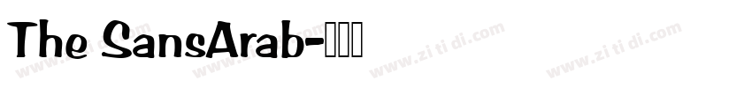 The SansArab字体转换